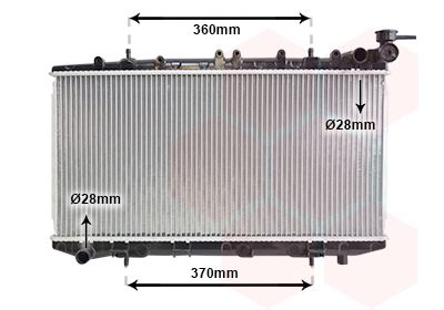 VAN WEZEL Radiaator,mootorijahutus 13002116